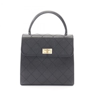 【二手】香奈兒 (Chanel) 2.55 絎縫TOP，黑色魚子醬紋小牛皮（粒TOP小牛皮）