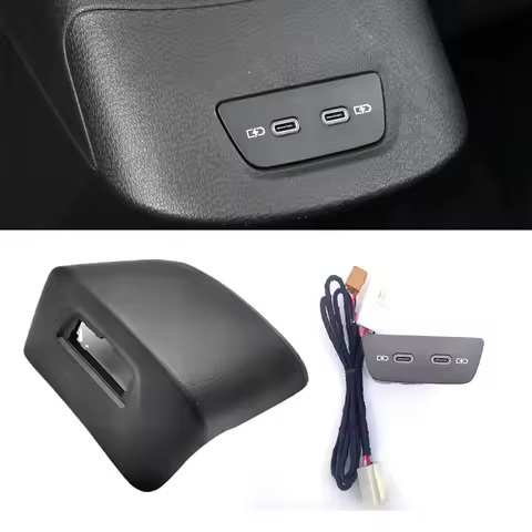 Suitable for Golf 8 Polo T-CROSS Road Armor ID3 Probe Song Rear Dual-hole New TYPE-C Interface Charg
