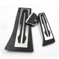 LHD Gas Fuel Brake Footrest Pedal Plate Pad AT For BMW X5 X6 F15 F16 E70 E71 E72 Pedals Pad Car Acce