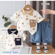 HONE BABY Boys' Short Jeans Set Premium Import 0-5 years