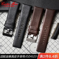 ★New★ Suitable for Diesel leather watch strap DZ1657 DZ1405 DZ1206 men and women watch chain 24 26mm