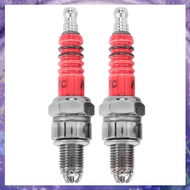 (Y W Z H)Pack of 2 Racing 3 Electrode  A7tc for 50cc 110cc 125cc 150cc Atv Scooter Dirt Bike Go Kart