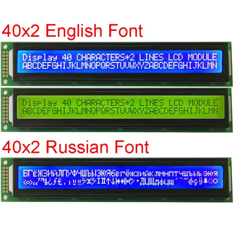 LCD Display 40x2 402A 4002A Russian Cyrillic English Font I2C Module LC4021 instead of LMB402C PC400