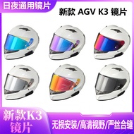 AGV New K3 Lens Adapt to AGV K3 New Style (E2206) Helmet Mirror Day Night Universal Electroplating L