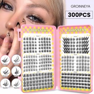 GROINNEYA 2025 Large Capacity Eyelash Book 6 Types Mixed Natural Segmented Eyelashes