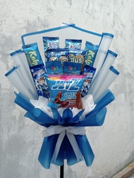 Buket makanan bouquet snack buket ultah hadiah wisuda kado ulangtahun gift cowok cewek buket jajan c