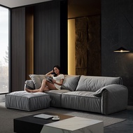 Baxter Elephant Ear Sofa Small Apartment Living Room Modern Light Luxury Designer Down Inline Fabric