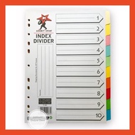 Lucky Star Index Divider 10colours Index A4 Paper