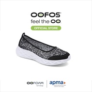 🔥Sneakers(OOFOS)💥Womens OOmg eeZee Low Shoe - White Black- OF028637🔥