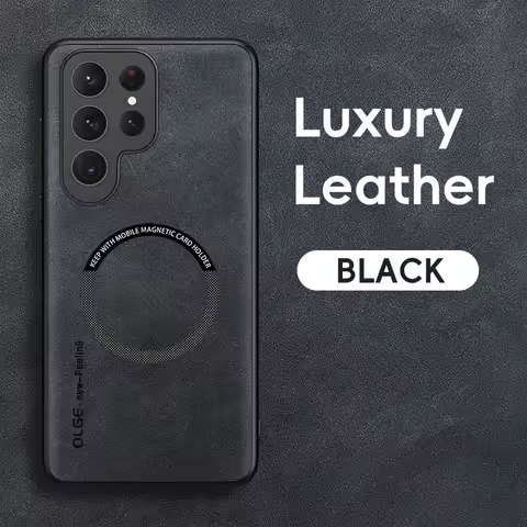 Magnetic Retro Leather Soft Case For Samsung Galaxy S25 S26 Ultra Plus S25Ultra S25Plus 5G Wireless 