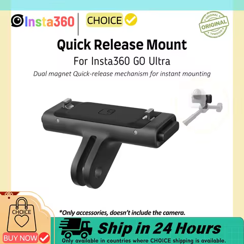 Insta360 GO Ultra Quick Release Mount Magnetic Angled 2-Prong Adapter Dual-Locking For Insta 360 GO 