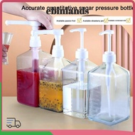 LUCKY-EBINLANDS Syrup Drip Dispenser, with Scale 5/8/10CC Coffee Syrup Press Bottle,  Large Capacity
