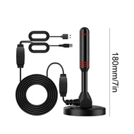 【Lowest Prices Online】 Portable Tv Antenna 30dbi Quick Response Indoor Outdoor Digital Hd Aerial Wit