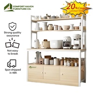 Comfort Haven Furniture Co.Kitchen Storage Cabinet Dapur Rak Microwave Cabinet Rak Mangkuk 储物柜