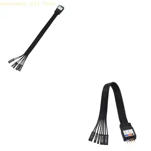 87HA 2Pin To 9Pin Motherboard Power Switches Reset HDD LED Extension Cable For PC Case Front Panel I