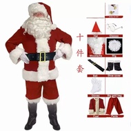 Santa Claus Costume Men's Adult Outfit Christmas Party Outfit Cosplay Costume
