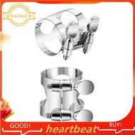[Hot-Sale] 2 Pcs Clarinet Ligature B Flat with Adjustable Screws - Silver Mouthpiece Ligature for Bb