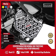 Nsa COVER RADIATOR TRIANGLE Honda 160 PCX Vario Adv STYLO COVER Vario 160 Adv 160 Stylo160 Accessori