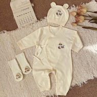 Newborn Baby Clothes Class a Pure Cotton Spring Autumn Baby Jumpsuit Monk Clothes Romper Romper 0-6 