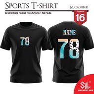 SPORTS JERSEY - NAME, NUMBER DESIGN 016 | MICROFIBER