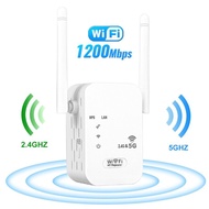 2.4G 5Ghz Wireless Wifi Repeater Wi Fi Signal Booster 1200Mbps Wifi Amplifier 5G Wi-Fi Long Range Extender Access Point