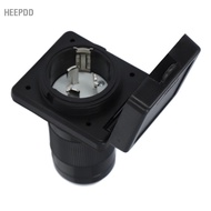 HEEPDD 50 Amp Shore RV Plug Twist Locking Power Inlet Outlet Receptacle with Weatherproof Cover for 