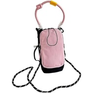 Nylon Shoulder Bag Lightweight Rope Cash Pouch With Adjustable Strap Drawstring Crossbody Quick-Acce