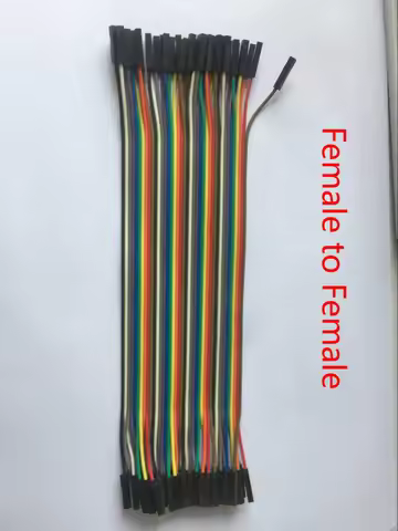 Dupont Line 40P 2.54mm 10/20/30/cm Female to Female male to female male to male pitch color cable ju