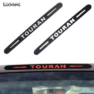 LUA-Carbon Fiber Rear Brake Light Lamp Car Sticker Decoration Cover for Touran