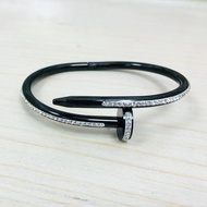 Stainless Bangle Nail Bangle W/Stone （Original Stainless Steel   Class A）