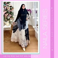 hk3 Naila Series Gamis Syari Dres Rok Ceruty Babydoll 2023