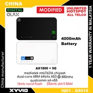 OLAX 5G Modem IQ01 G5010 AX1800 MODIFIED Router Digital iQ - iQ01 + 4000mAh WiFi 6 Qualcomm X55 MiFi