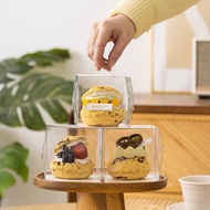 Set of 50 mica cake boxes size 8.5x8.5x8.5cm