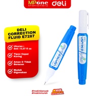 Deli Correction Pen 7287 Liquid Tipe-X/ 8ml Correction Fluid E7287 DELI