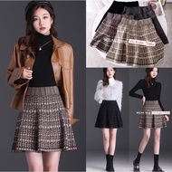 Guangzhou luxury above-the-knee short flared wool skirt
