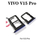 For Vivo V15 Pro SIM Card Tray Sim Tray SD Card Holder Slot Parts Sim Card Adapter Replacement Part