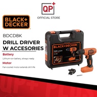 BLACK &amp; DECKER CORDLESS COMPACT DRILL DRIVER BDCD8K 7.2V LI-ION WITH MICRO USB CHARGING &amp; ACCESSORIES