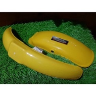 YAMAHA DT100 Fender Yellow Front and Rear Mudguard DT 100