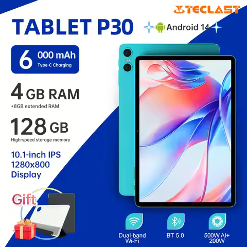 Teclast P30 Tablet 10.1 inch 1280×800iPS/UNISOC T606 8-core 1.8GHz/12GB(4GB+8GB)RAM/128GB ROM/WIFI/B