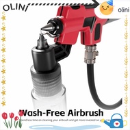 OLINI Wash-Free Airbrush, For DSPIAE PT-AB with Marker Rack 50ml Mixing Jar, Model Painting Easy to 