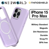RhinoShield SolidSuit Magnetic Case, Circular Design Recycle Material, iPhone 15 Pro Max 6.7" Drop Protection Pure Cover