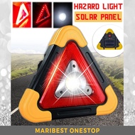 Car Emergency LED Triangle Light Triangle Work Lights Warning Light Solar Rechargeable Emergency Light Lampu Kecemasan 应