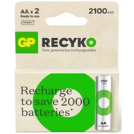 [READY STOCK] GP ReCyko Rechargeable Battery 2100mAh AA