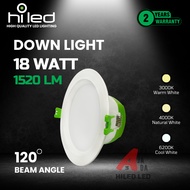 LED DOWNLIGHT GREEN-2 18 WATT HILED 6200K 4000K 3000K 220V 6 INC