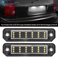 DIGIFOUNDER 12V Car License Plate Lights LED Automotive Accessories Rear Lamp For Honda Civic EJ EG 