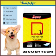 ∮∮ DONO Training Pad for Cat & Dog 33cm by 45cm 100pcs Per Pack Pee Pad