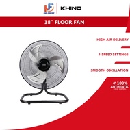 Khind Kipas Industri - 18" Industrial Floor Fan with Aluminium Fan Blade FF1805