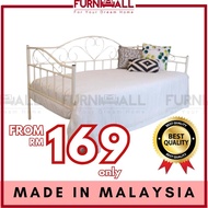 FURNIMALL DAY BED SINGLE METAL BED FRAME/KATIL BESI/SOFA BED/DAYBED