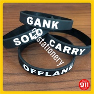 DoTA 2 Rubber Bracelet DoTA 2 Bracelet/ Rubber Bracelet/ Bracelet/ DoTA 2 Roller Bracelet/ DotA 2 Ru