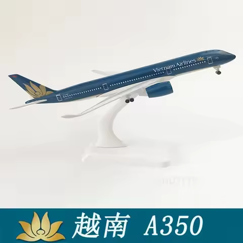 1:400 Scale Metal Aircraft 20cm Vietnam Airlines A350 Plane Model Diecast Airplanes With Landing Gea